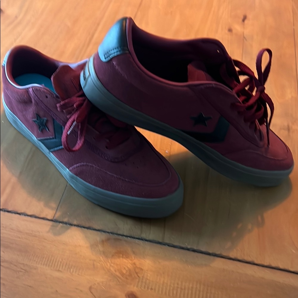 Converse Red and Black Sneakers Classic Design